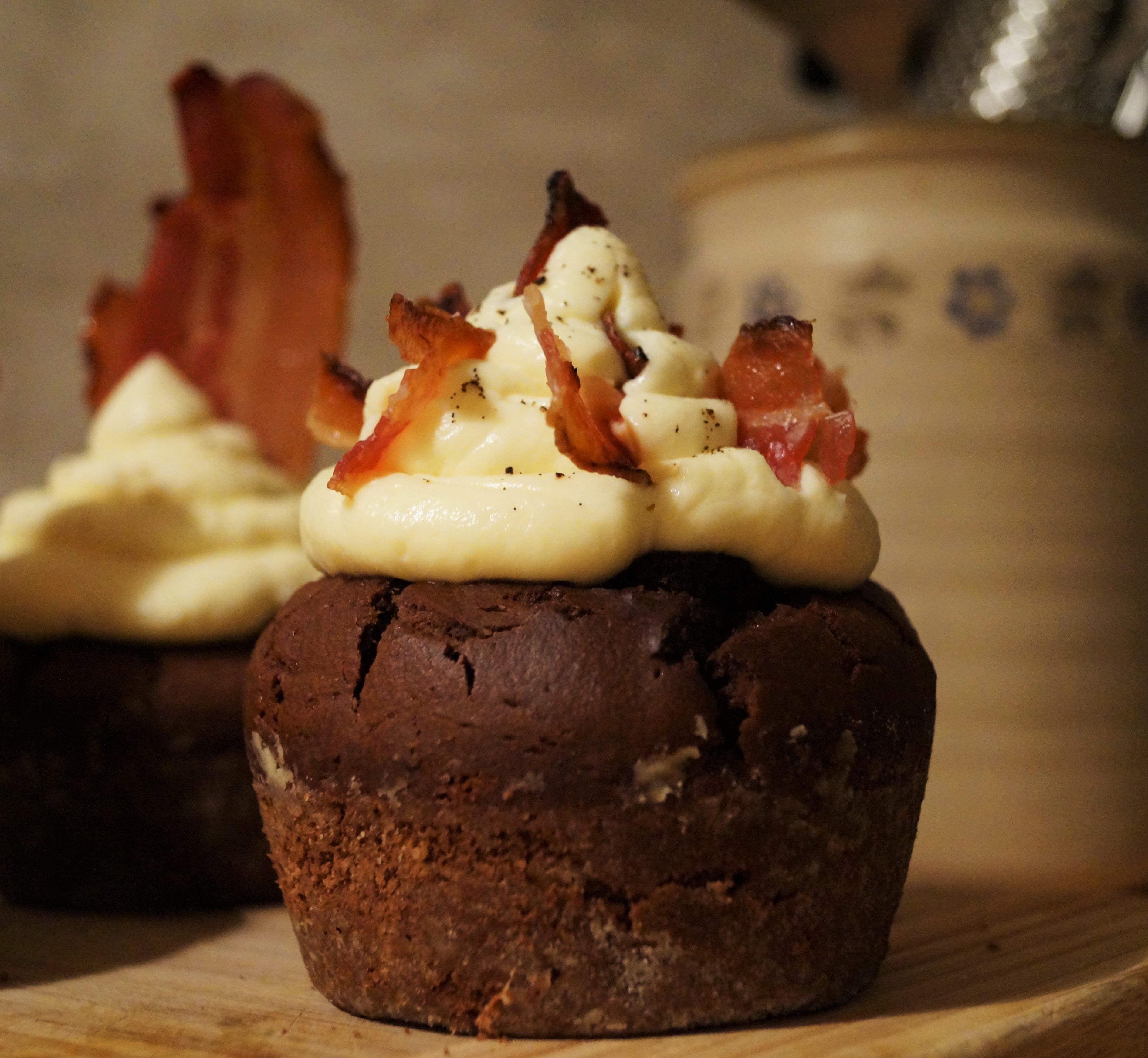 Ahorn-Schoko-Bacon Cupcakes